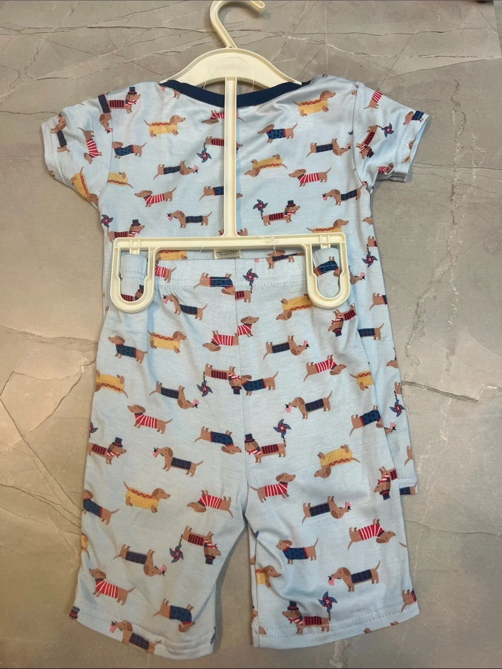 MilkBerry Americana Dogs Shorts Pajama Set